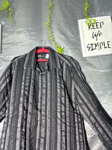 Men's Striped Long Sleeve Shirt
