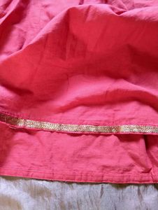 Red- Pinkish A-line Flared Dress