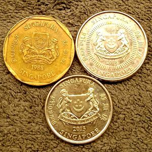 Singapore Coins Set (3 Pcs)