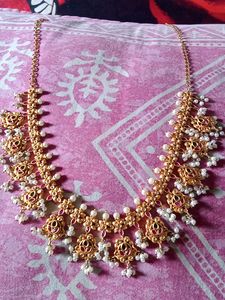 Copper Matha Patten Short Necklace