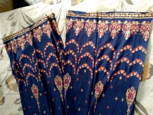 Anouk Blue Embroidered Kurta Set with Dupatta