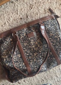Stylish Floral Print Tote Bag