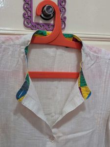 Vibrant Geometric Print Kurta Set