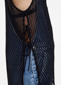 H&amp;M Black Crochet Tank Top