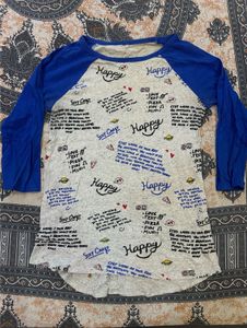 Cute Graphic Raglan T-Shirt