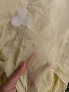 fairycore / beach yellow ombre strap top