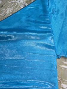 Vibrant Blue Silk Fabric