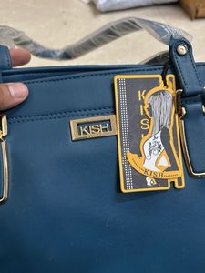 Kish Handbag - Teal Blue