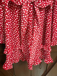 Red Polka Dot Ruffle Dress
