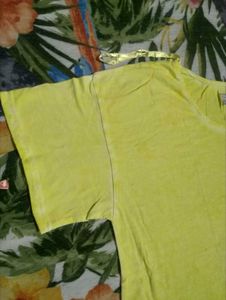 Yellow Cropped T-Shirt