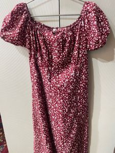 Floral Off-Shoulder Maxi Dress
