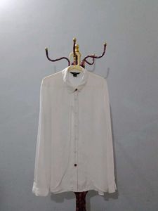 Classic White Button-Up Blouse