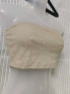 SHEIN Beige Tube Top