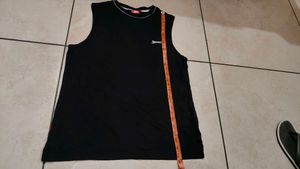 Men's Black Sleeveless T-Shirt