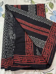 Block print Pure cotton saree