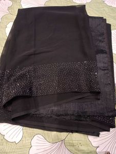 New Elegant Black Saree