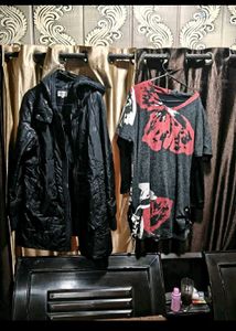 leather Jacket ,  dress and new shampoo fre