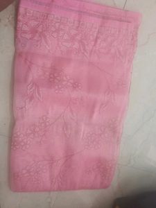 Beautiful Pink Floral Saree