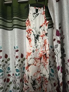 Chic Abstract Print Midi Dress