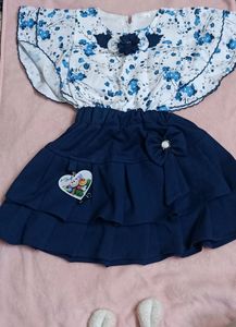 Skirt And Top For Baby Girl