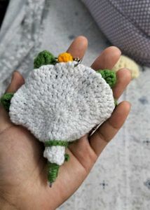 Crochet Sunflower Keychain
