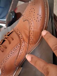 Tan Brown Leather Oxford Shoes