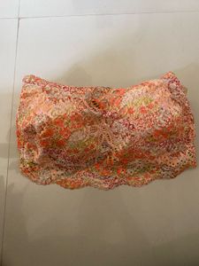 Floral Lace Bandeau Bra