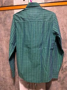 Men's Green Plaid Long Sleeve Shirt