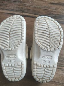 Crocs Sparkly White  Clogs C 11