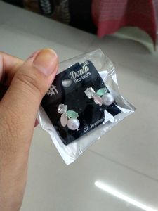 Elegant Pearl & Crystal Earrings