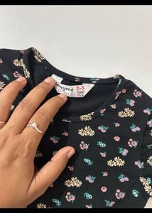 Cute Floral Print Baby Dress