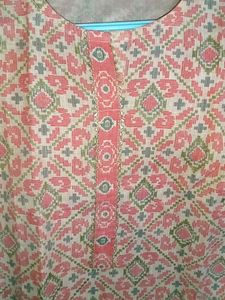 Peach Colour Staright Kurti