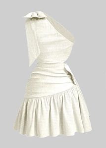 littlebox Chic One-Shoulder Ruched Mini Dress