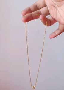 Dainty Gold Four-Leaf Clover Necklace