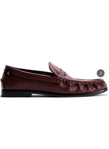 H&amp;M Burgundy Leather Loafers