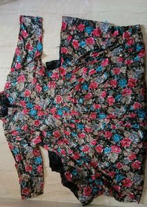 Embellished Floral Print Dress