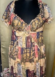 3 for 999 y2k Bohemian Patchwork Mini Dress