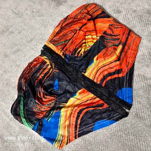 33127. Vibrant Abstract Print Tube Top