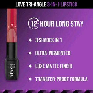 Staze Love Tri-Angle 3-in-1 Lipstick