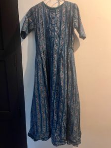 Beautiful Blue Printed Kurta