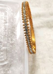 1gm Gold CZ Stone Set of 2