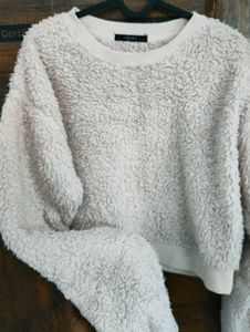 Soft pink Cozy Fleece Crewneck Sweatshirt