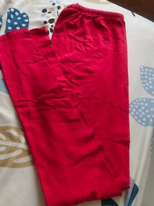Vibrant Red Leggings - XL