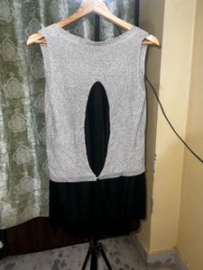 Shimmery Silver Tank Top