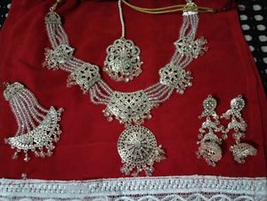 Bridal Silver Jewelry Set