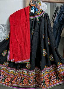 black or multi colour navratri garba lahenga choli