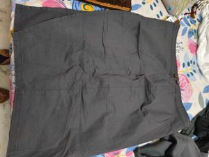 Comfortable Grey Cargo wrap skirt