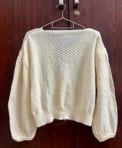 Korean Cream Knit Cardigan | Never Worn | Like New