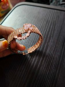 Rose Gold CZ Heart Bracelet
