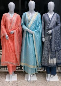Premium 3-Piece Dupatta Combo Set